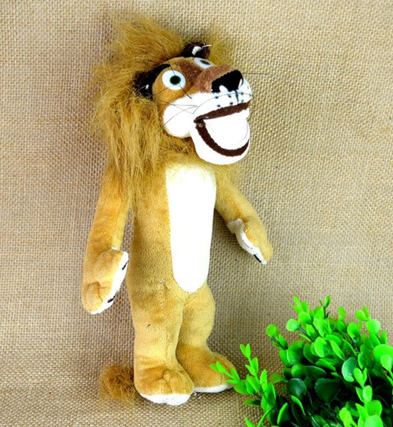 BOHS Madagascar Plush Penguin Animals Toys,Lion Alex Zebra Marty Giraffe Melman Hippopotamus Gloria Pelucia Brinquedo Juguete