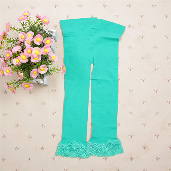 Sweet Girl's Lace Velvet Leggings Ballet Bottom Leggings  Pantyhose Stocking 12 Colors for choice LL8