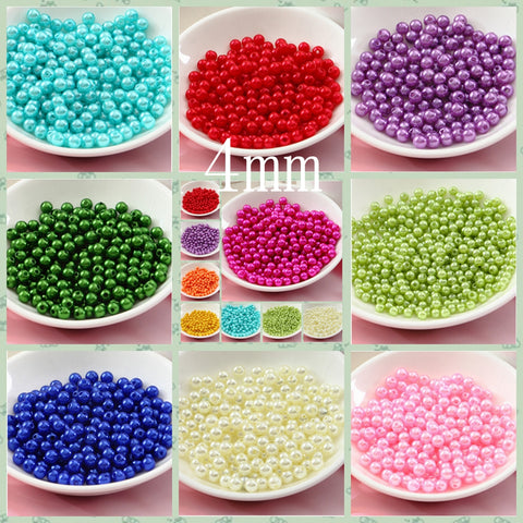 Free Shipping Wholesale Pick Size 4mm 6mm 8mm 10mm,ABS Imitation Pearls Many Colors For You To DIY Fashion Jewelry