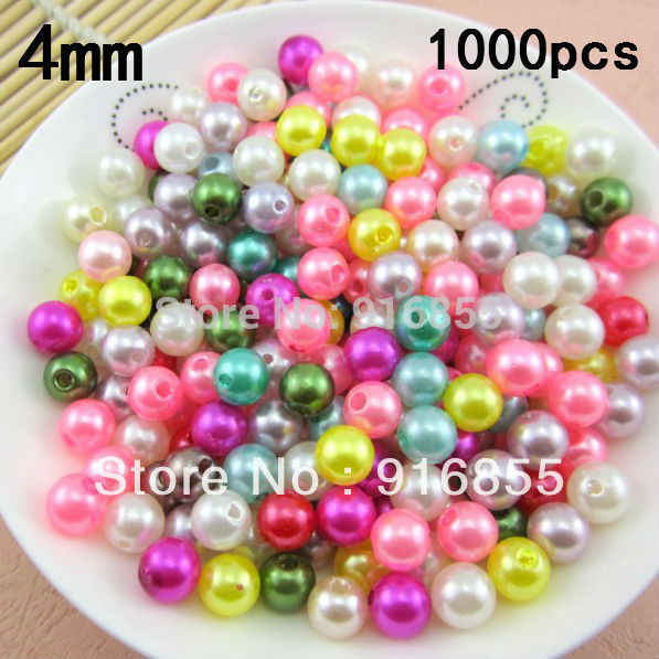 Free Shipping Wholesale Pick Size 4mm 6mm 8mm 10mm,ABS Imitation Pearls Many Colors For You To DIY Fashion Jewelry