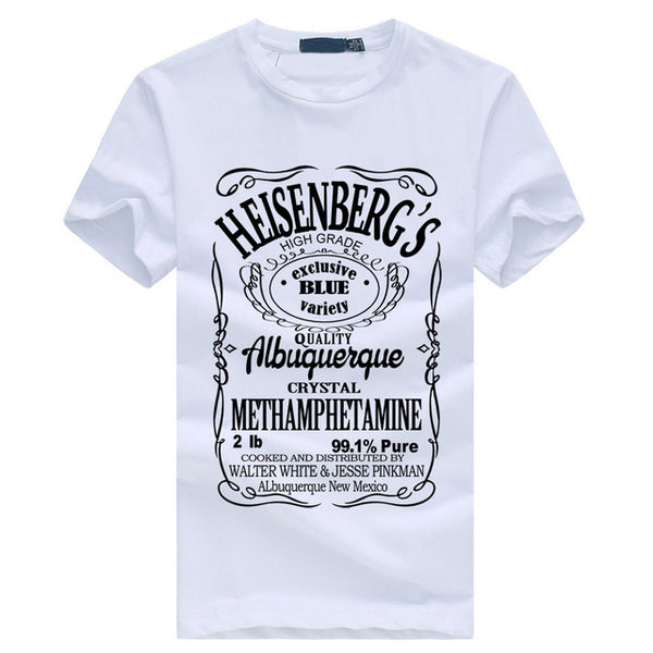 2017 New Summer Fashion Brothers Shirt Men Breaking Bad Walter White Men T-Shirt Heisenberg Men Tops funny Tops shirts S-XXXL