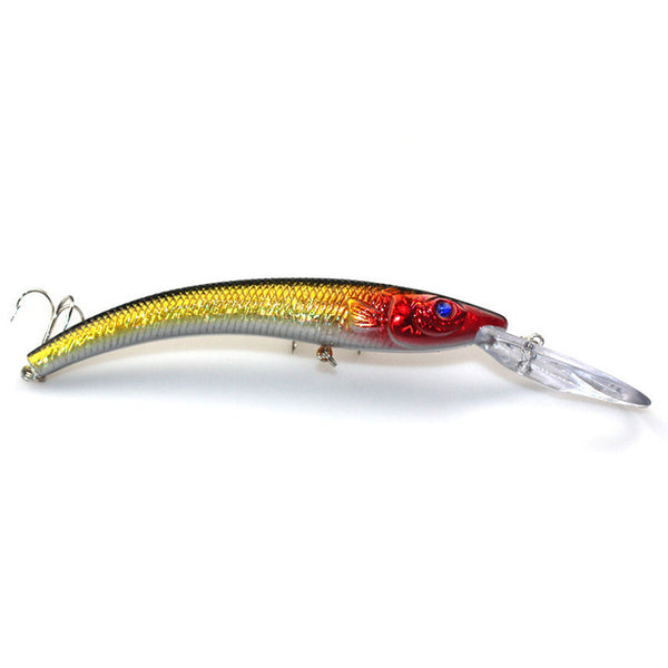 1PCS 15.5cm 15.3g Wobbler Fishing Lure Big Minnow Crankbait Peche Bass Trolling Artificial Bait Pike Carp lures YE-252