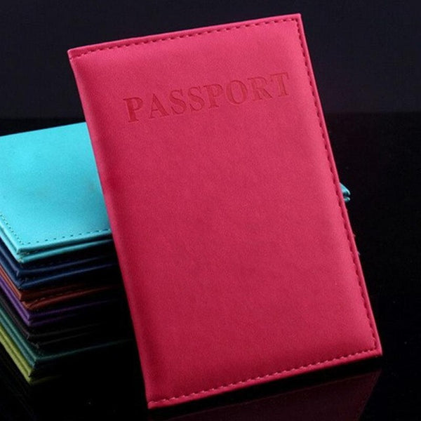 New Artificial Leather Women Passport Holder Couple Models Women's Travel Passport Cover Unisex Card Case Man Card Holder