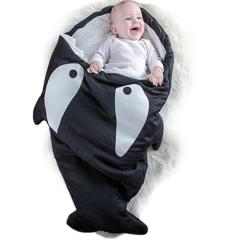Cute Cartoon Shark Animal Baby Sleeping Bag Winter Baby Sleeping Sack Warm Baby Blanket Infant Warm Swaddle Stroller Sleepsacks