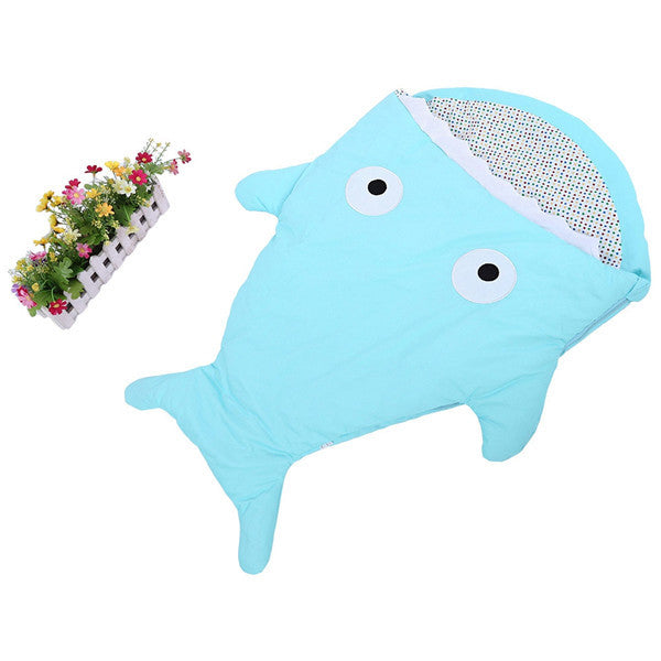 Cute Cartoon Shark Animal Baby Sleeping Bag Winter Baby Sleeping Sack Warm Baby Blanket Infant Warm Swaddle Stroller Sleepsacks