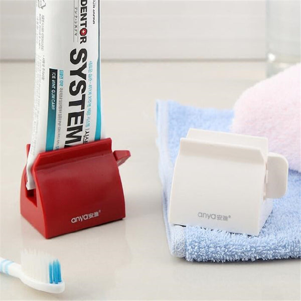 New Arrival Bathroom Set Accessories Rolling Tube Tooth Paste Squeezer Toothpaste Dispenser + Tooth Brush Toothbrush Holder