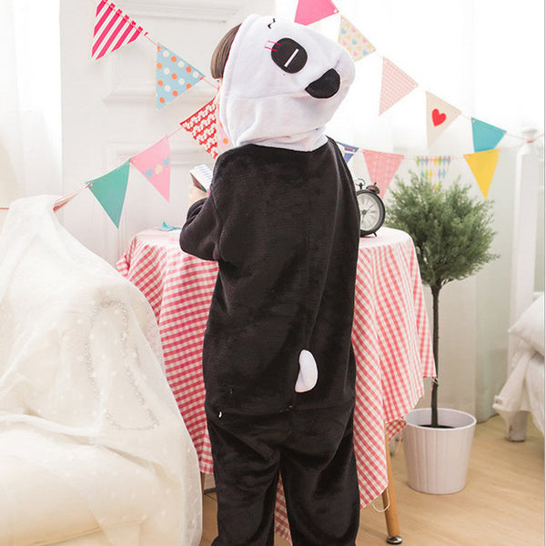 2017 Baby Boys Girls Unicorn Panda Children pajamas set Flannel Stitch Animal Pajamas Kids Pajama sets Onesies Children Clothing