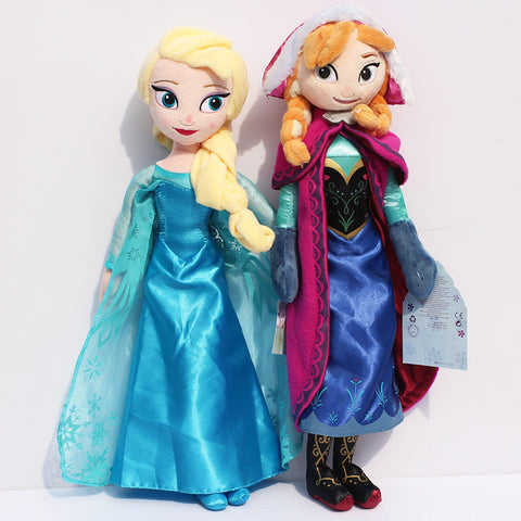 1pcs 40cm Princess Elsa Anna Plush Toys Doll Elsa Plush Anna Plush Doll Toy Soft Stuffed Toys Brinquedos Gifts for Kids Girls