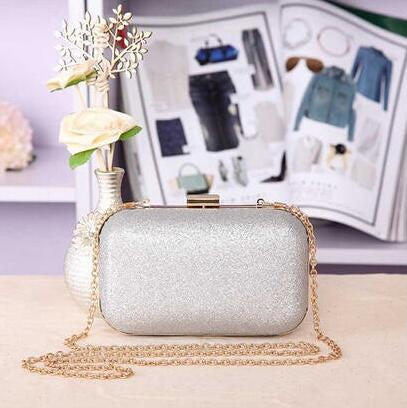 Luxury Glitter Women Wedding Bride Shoulder Bags Gold Evening Bags Party Day Clutches Purses Wallet Sequins Chain Handbags Li693