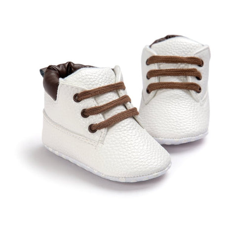 Baby Shoes Boys Toddler Soft Sole Crib Slip-On Lace Up Pre-walker Infant Shoes First Walker