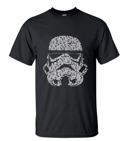 Men 2016 Summer Fashion star wars Yoda/Darth Vader Unique Masculine Streetwear T-Shirt Man Casual T Shirts masks Words Hip Hop