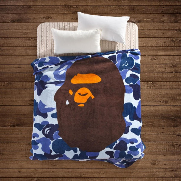 Winter Super Soft WGM Shark Blanket Supreme Fleece Blankets A Bathing Ape / Bape Coral Bed Throw Blanket 150x200cm Free Shipping