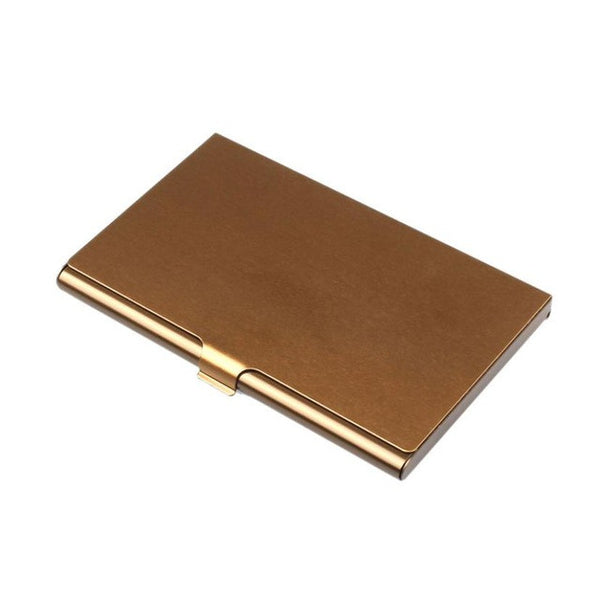Creative business card case stainless steel Aluminum Holder Metal Box Cover Credit business card holder card metal Wallet men