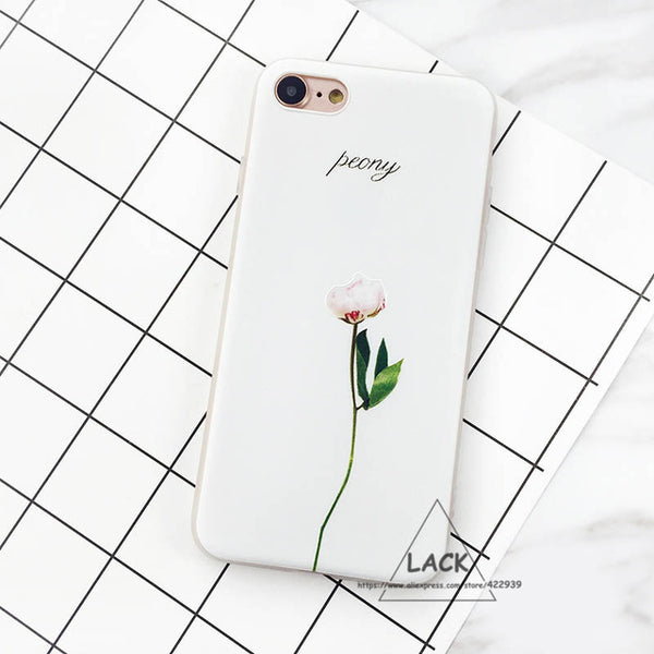 LACK Luxury 3D Relief Leaf Cartoon Case For iphone 7 Case Cute Plants Leaves Flower Back Cover Phone Cases For iphone7 6 6S Plus