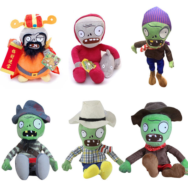 New Arrival Plants vs Zombies Plush Toys Soft Stuffed Toys 30cm DIY PVZ Zombies Plush Toy Doll for Kids Children Xmas Gifts