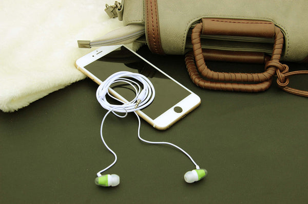 MOONBIFFY Good Quality Stereo Earphone 3.5mm Earbuds Headset For PC For Mobile Phone Iphone Samsung HTC