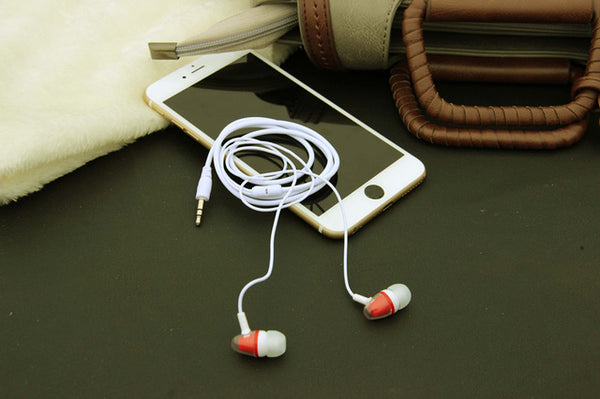 MOONBIFFY Good Quality Stereo Earphone 3.5mm Earbuds Headset For PC For Mobile Phone Iphone Samsung HTC