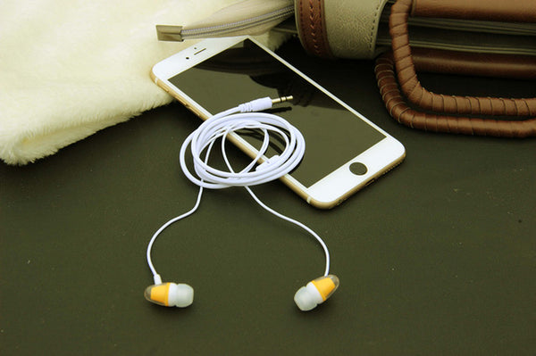 MOONBIFFY Good Quality Stereo Earphone 3.5mm Earbuds Headset For PC For Mobile Phone Iphone Samsung HTC