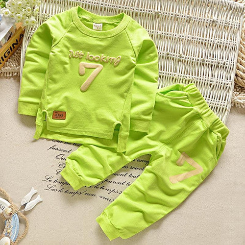 Free  2-6 Autumn Children Clothing Sets Boys Girls Warm Long Sleeve Sweaters+Pants Fashion Kids Clothes Sports Suit for Girls