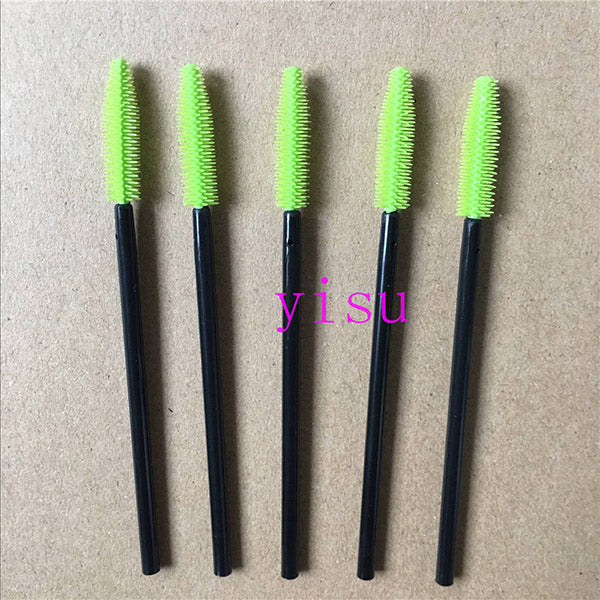 Silicone eyelash brush head lashes brush pack 15 colors disposable makeup brushes tools 200pcs wholesale