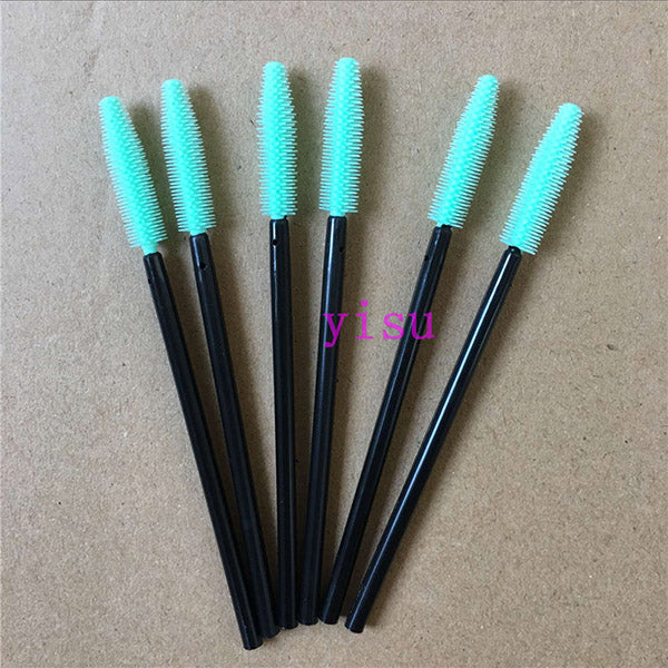 Silicone eyelash brush head lashes brush pack 15 colors disposable makeup brushes tools 200pcs wholesale