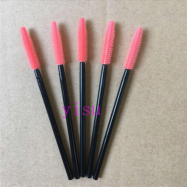 Silicone eyelash brush head lashes brush pack 15 colors disposable makeup brushes tools 200pcs wholesale