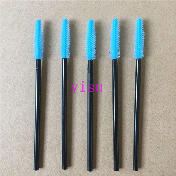 Silicone eyelash brush head lashes brush pack 15 colors disposable makeup brushes tools 200pcs wholesale