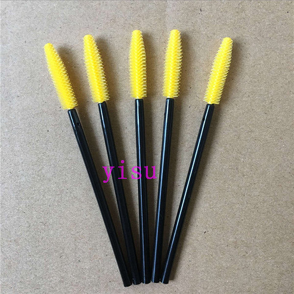 Silicone eyelash brush head lashes brush pack 15 colors disposable makeup brushes tools 200pcs wholesale