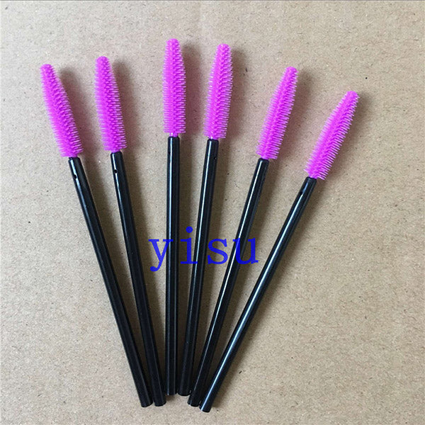 Silicone eyelash brush head lashes brush pack 15 colors disposable makeup brushes tools 200pcs wholesale