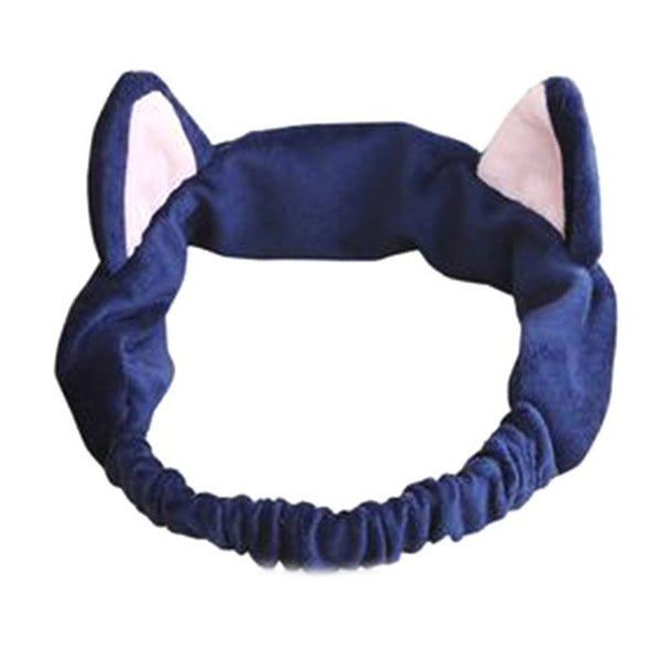 Hot Sale Cat Ear Headband Women Hair Accessories Wash Shower Cap Head Ornaments Elastic Hair Band Headband