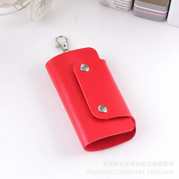 Fashion Gifts Keys Holder Organizer Manager Patent Leather Buckle Key Wallet Case Car Keychain for Women Men Brand Free Shipping