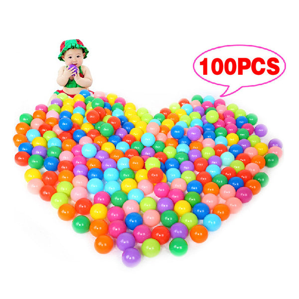 100pcs Colorful Ball Soft Plastic Ocean Ball Funny Baby Kid Swim Pit Toy Water Pool Ocean Wave Ball for Children Dia 5.5cm YH-17