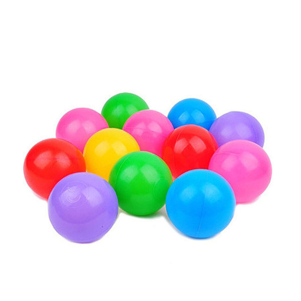 100pcs Colorful Ball Soft Plastic Ocean Ball Funny Baby Kid Swim Pit Toy Water Pool Ocean Wave Ball for Children Dia 5.5cm YH-17