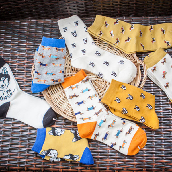 Quality New Creative Men Women Zoo Cotton Socks Animals Fox Dog Female Cartoon Unisex Lovely Women Socks Drop Shipping 1 Pair