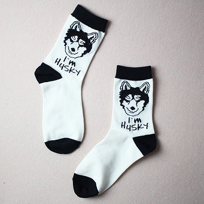 Quality New Creative Men Women Zoo Cotton Socks Animals Fox Dog Female Cartoon Unisex Lovely Women Socks Drop Shipping 1 Pair