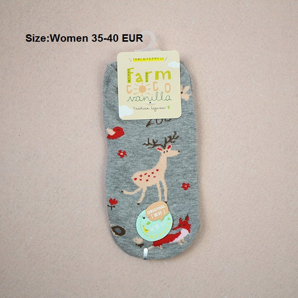 Quality New Creative Men Women Zoo Cotton Socks Animals Fox Dog Female Cartoon Unisex Lovely Women Socks Drop Shipping 1 Pair