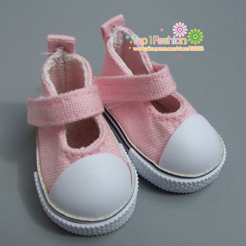 Doll Accessories shoes 5 cm  Denim Canvas Mini Toy Shoes1/6 Bjd Sneackers boots For Russian Tilda doll