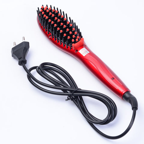 Free Shipping Brush Hair Straightener Comb Irons Electric Hair Straightener Brush  Anti Scald Comb Auto Massager