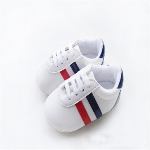 Bebe Baby Boys Girls Soft Sole Crib Shoes PU Leather Anti-slip Shoes Toddler Sneakers 0-12M