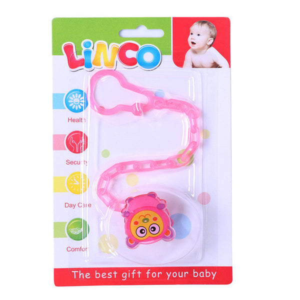 2017 New Baby Pacifier Chain Baby Dummy Clip Holder Feeding Product Animal Cartoon Baby Pacifier Anti lost Chain