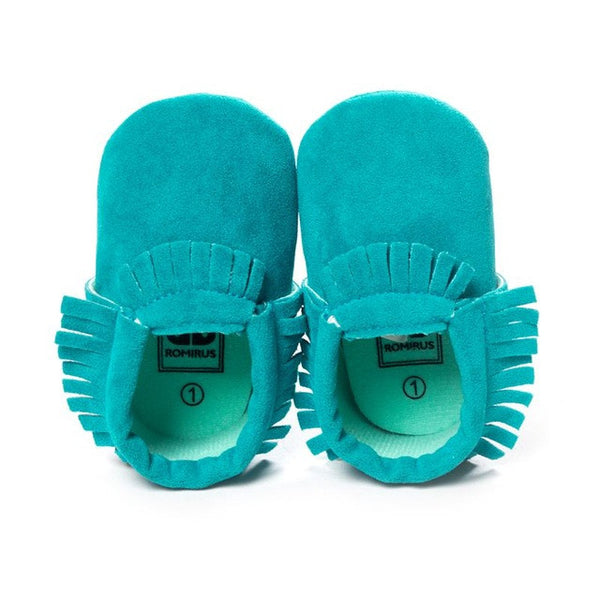 Newborn Boy Girl Suede Tassel Shoes Toddler Soft Sole Crib Slip-On Pre-walker Infant Coral Velvet Moccasins High Quality