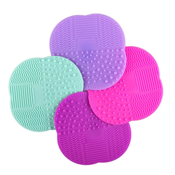 1 PC 8 Colors Silicone Cleaning Cosmetic Make Up Washing Brush Gel Cleaner Scrubber Tool Foundation Makeup Cleaning Mat Pad Tool