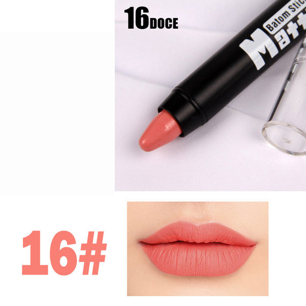 2016 Miss Rose Brand Makeup Sexy Matte Lip Kit Women Lipstick Long Lasting Waterproof Red Velvet Matte Nude Lipstick Pencil