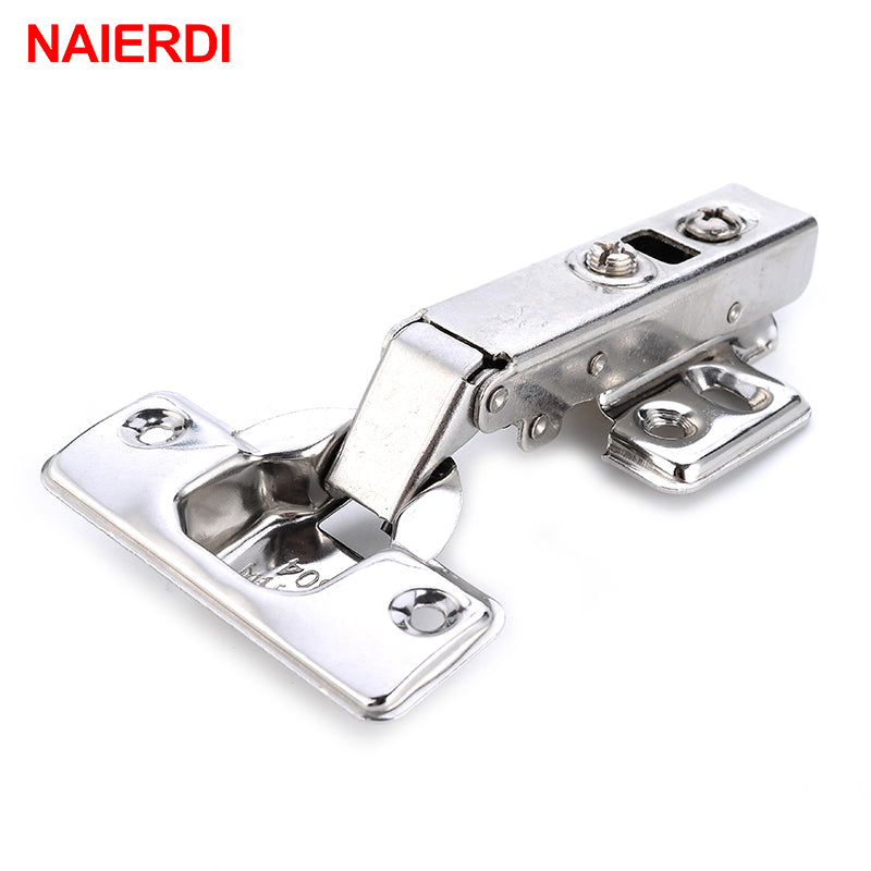 NAIERDI C Series Hinge Stainless Steel Door Hydraulic Hinges Damper Buffer Soft Close For Cabinet Cupboard Furniture Hardware