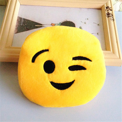 Cute Mini Change Coin Purses for Kids Smile Face Bag Women Plush Purse Lady fashion Children Wallets Pouch Girls Handbag Bolsa