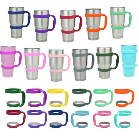 Portable Black Water Bottle Mugs Cup Handle for YETI 30 Oz Tumbler Rambler Cup Hand Holder Fit Travel Drinkware Drop Multicolor