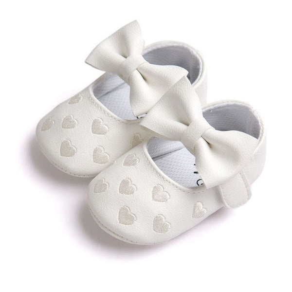Bow Fringe Soft Soled Non-slip Footwear Crib Shoes PU Leather Newborn Baby Boy Girl Baby Moccasins Soft Moccs Shoes