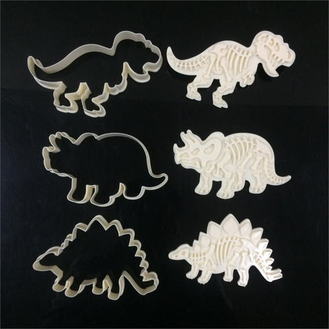 6pcs/set dinosaur cookies cutter biscuit mould set baking tools cutter tools cake decoration bakeware mold D968