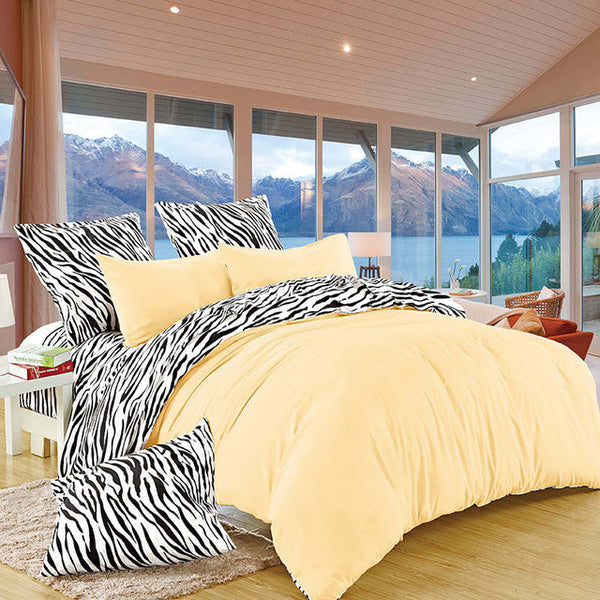 LILIYA Bedding Set Zebra Stripes High Quality Bedding Sets New Syle Flat Sheet Pillowcase Bed Linens Deisiner Duvet Cover#BM-