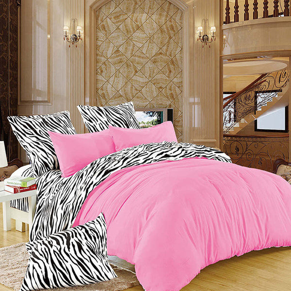 LILIYA Bedding Set Zebra Stripes High Quality Bedding Sets New Syle Flat Sheet Pillowcase Bed Linens Deisiner Duvet Cover#BM-